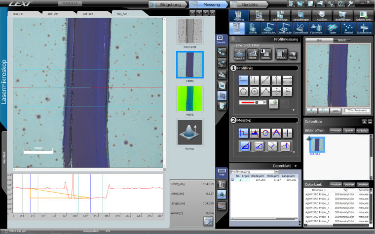 Fig. 3A: Non-contact profilometry.