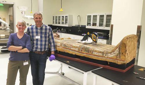 Using XRF to Test Pigment Color on Ancient Egyptian Sarcophagi